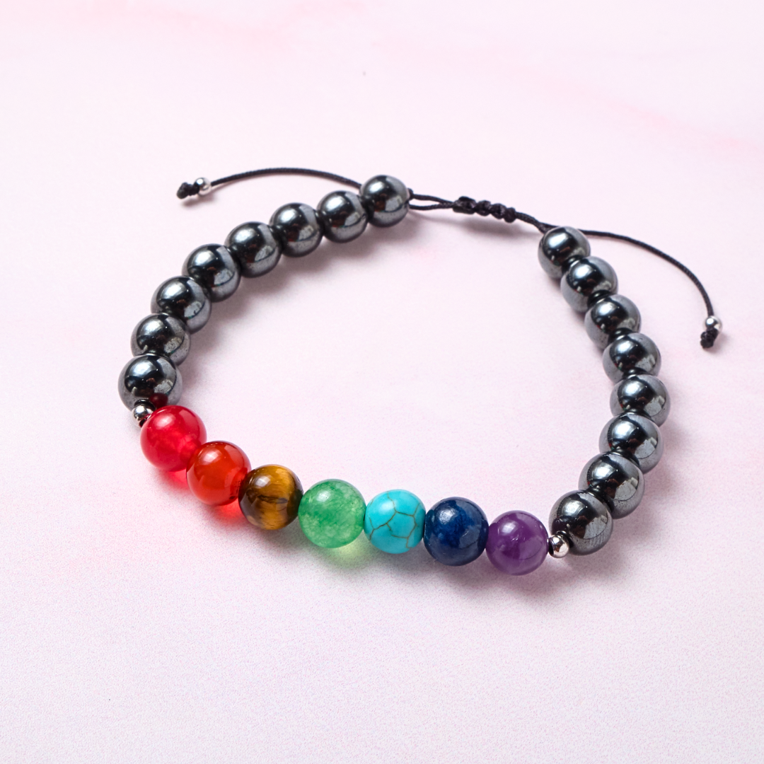 Pulsera Chakras - Hematita