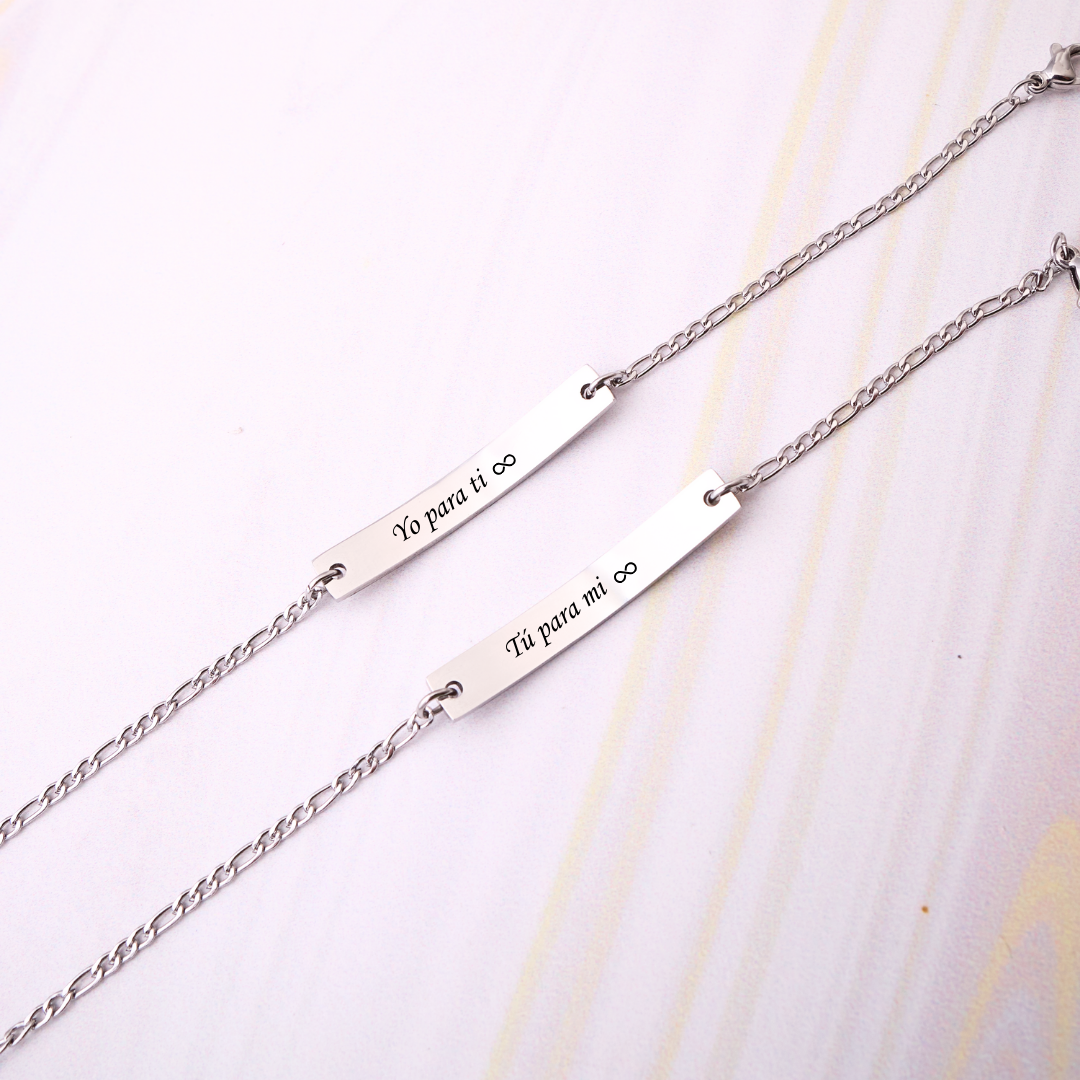 Pack - Pulseras Adel - Silver - Personalizadas