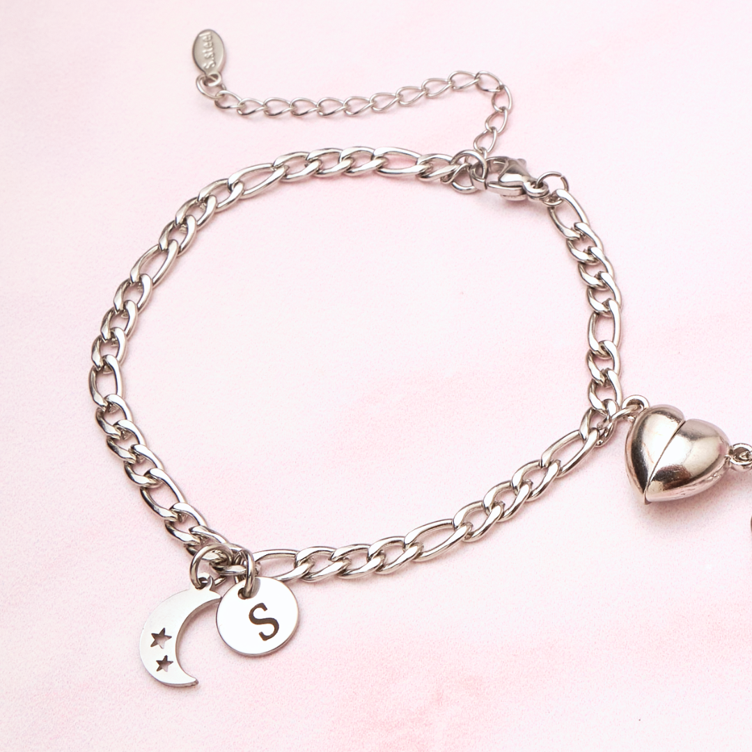 Pack - Pulseras Sol y Luna - Silver - Personalizadas