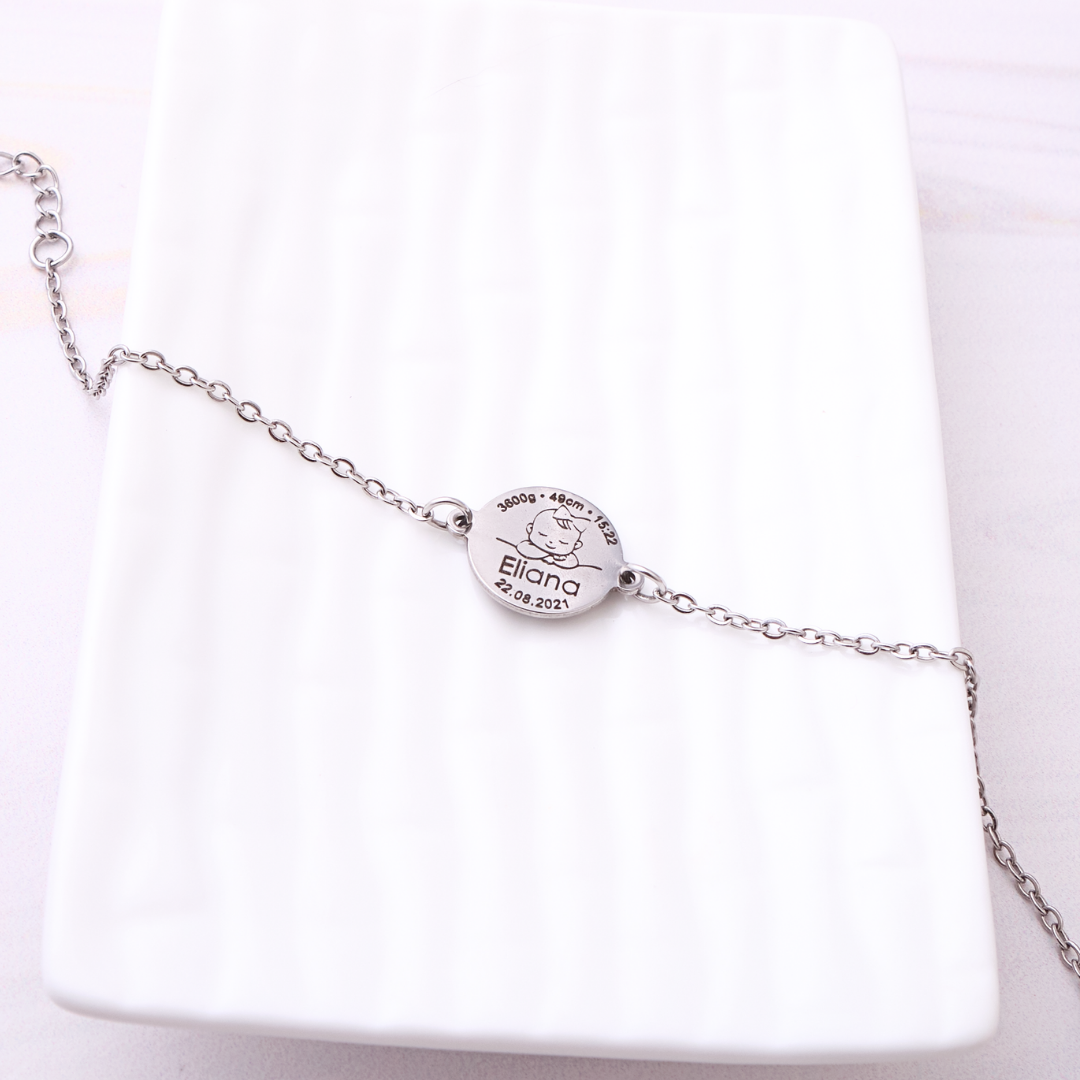 Pulsera Andrea - Silver - Personalizada