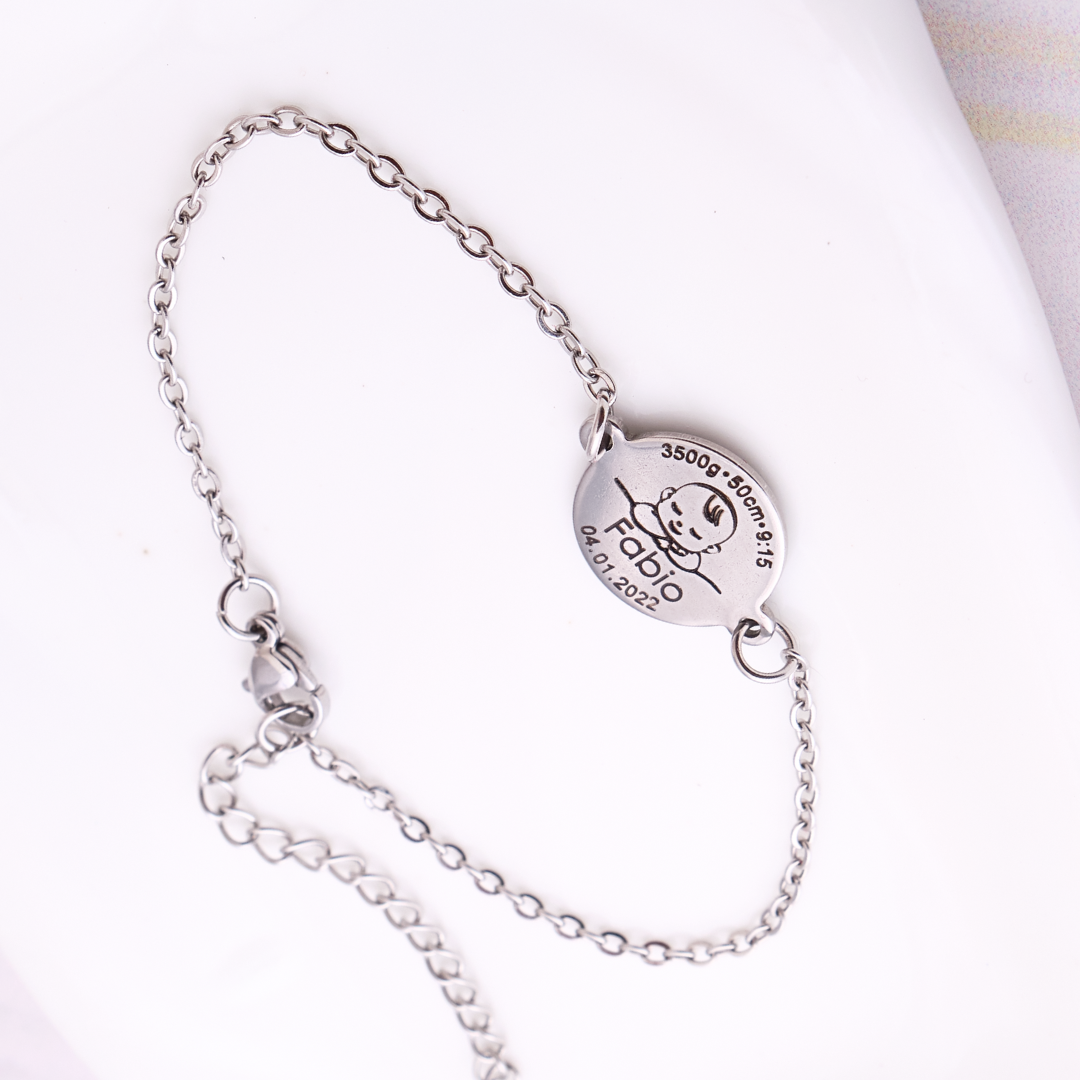 Pulsera Andrea - Silver - Personalizada