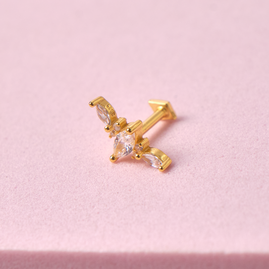 Piercing Gina - Gold - 12x6mm