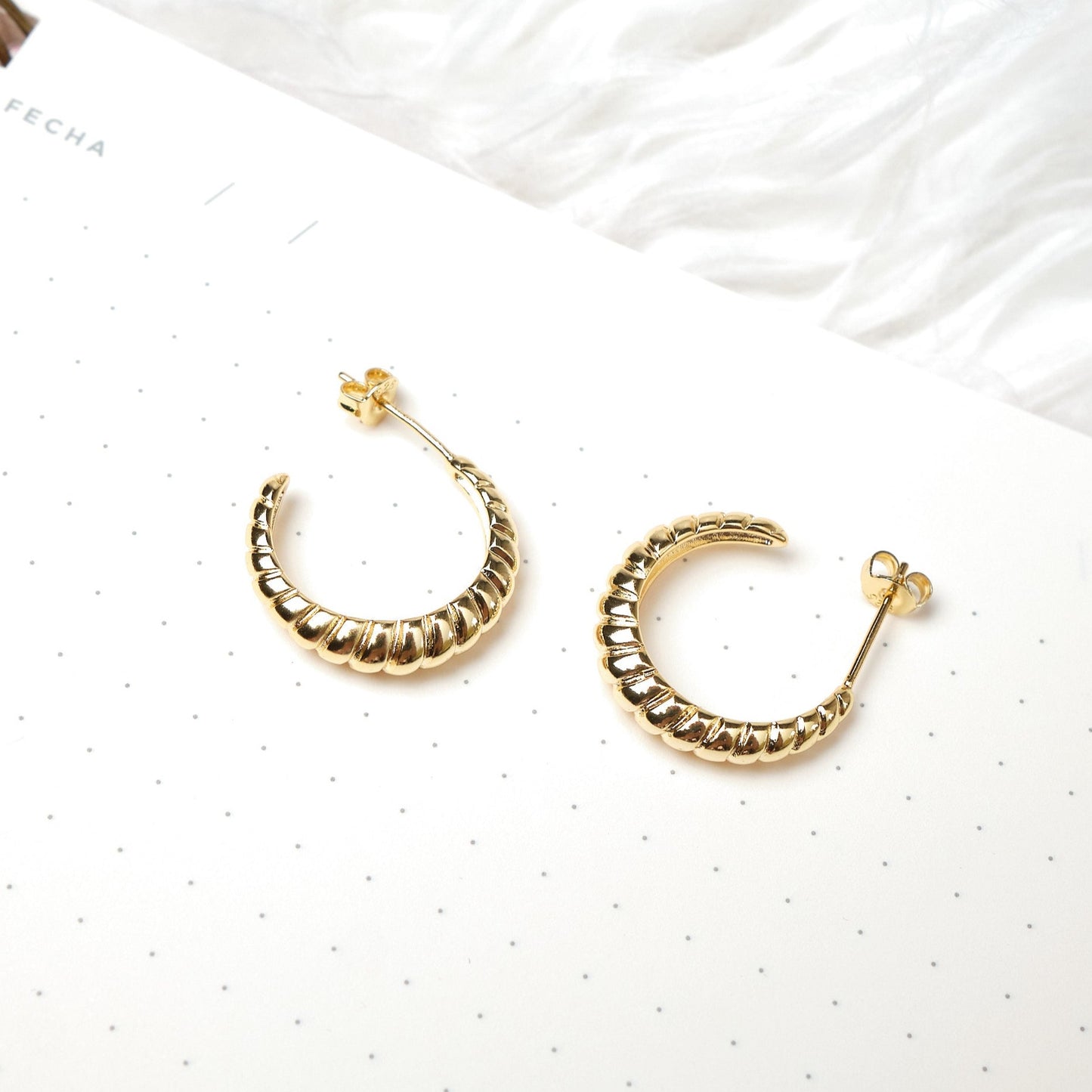 Argollas Luciana - Gold  - 17mm