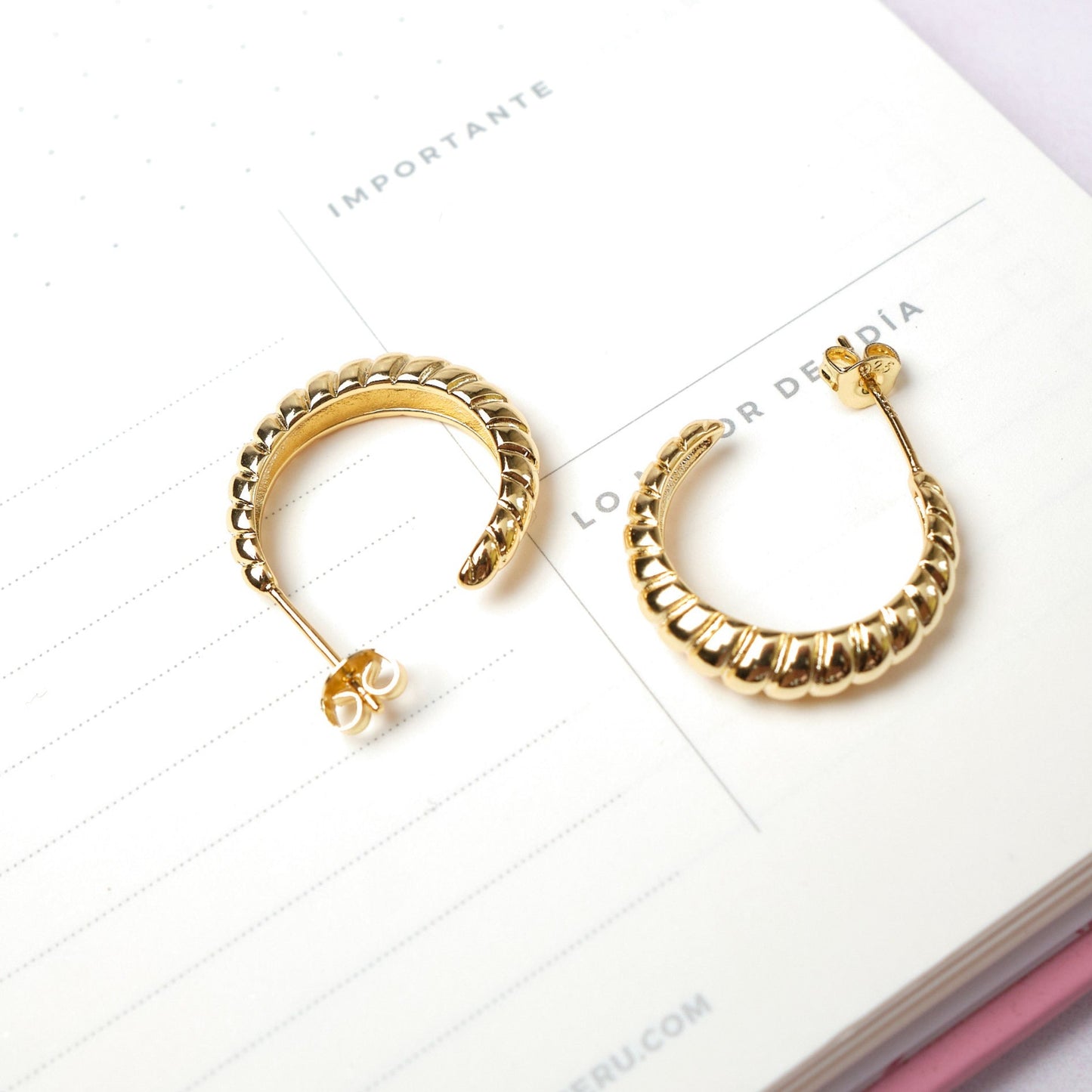Argollas Luciana - Gold  - 17mm