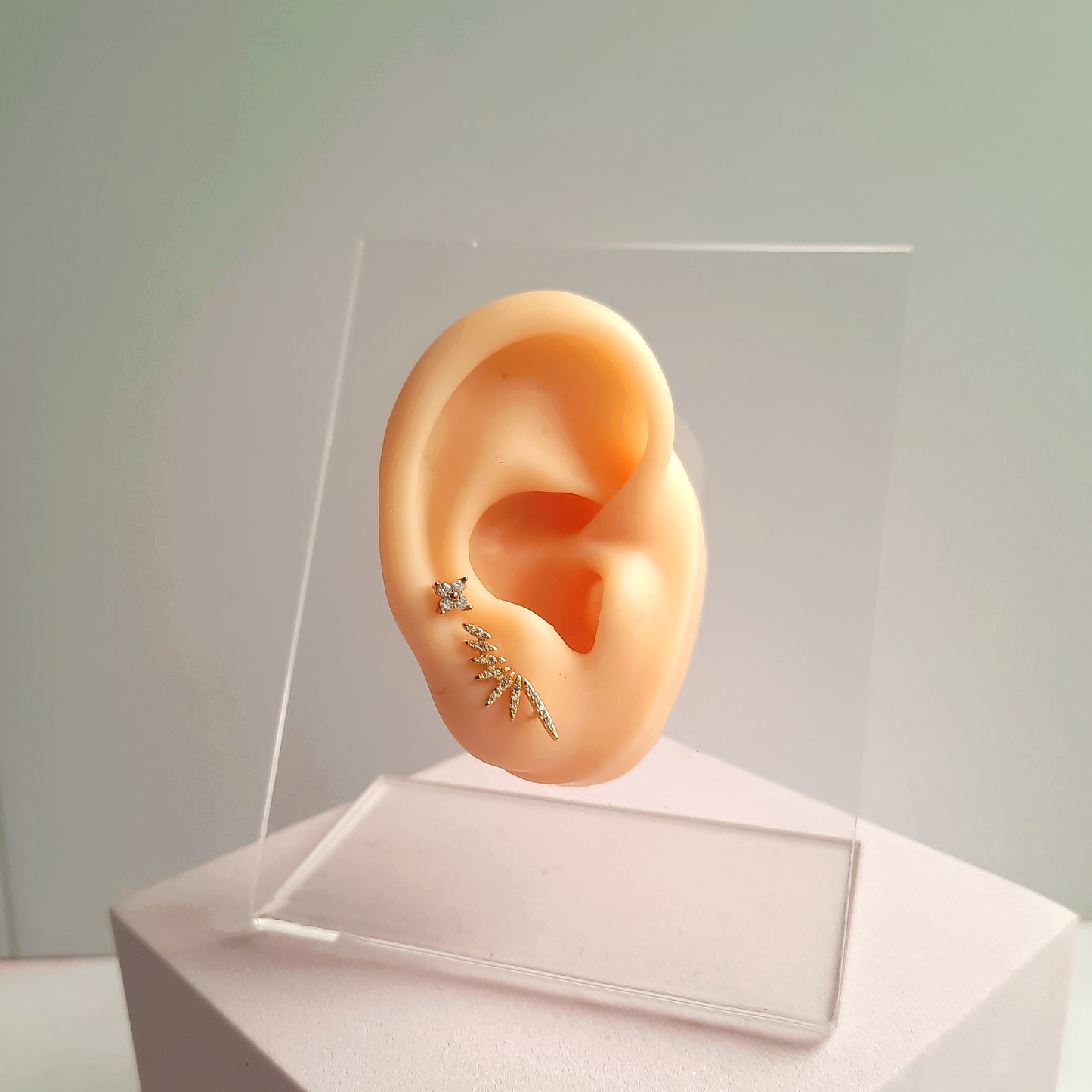 Aretes Iris - Cristal - Gold - 3mm