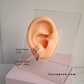 Aretes Dafne - Gold - 7x11mm - Cristal