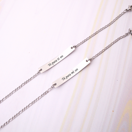 Pack - Pulseras Adel - Silver - Personalizadas