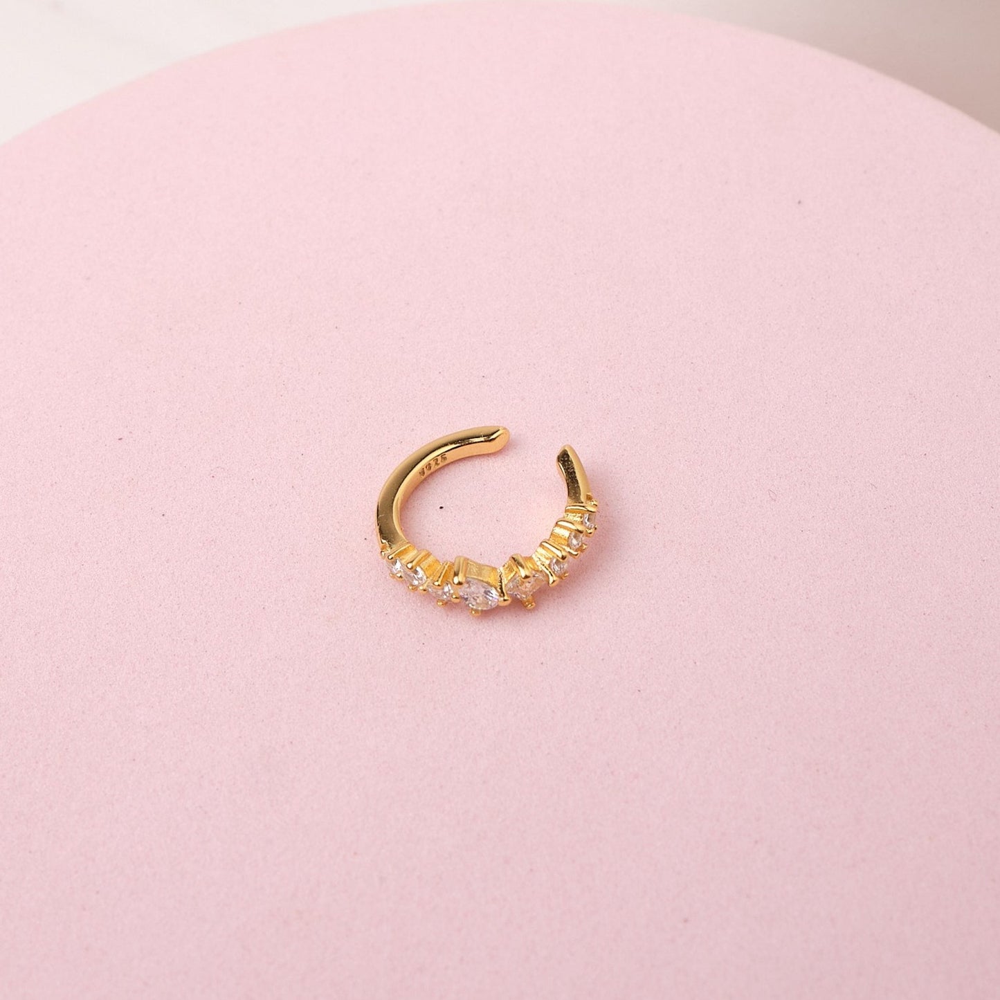Ear Cuff Amalia - Cristal - Gold