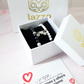 Pack - Pulseras Distancia -Howlita Blanco & Onix Negro Mate - Personalizadas