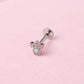 Piercing Ivy - Ópalo - Silver - 5 mm