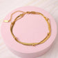 Tobillera Lisa - Gold - Doble