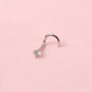 Piercing Diamond - Cristal - Nostril - Silver - 3mm