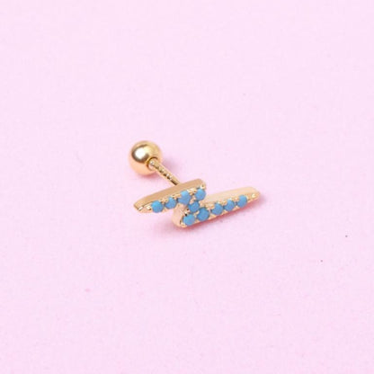 Piercing Rayo - Gold - 4x5mm