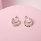 Argollas Maui - Cristal - Silver - 10 mm