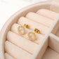Aretes Sol - Cristal - Gold - 9 mm