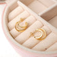 Argollas Maui - Cristal - Gold - 10 mm