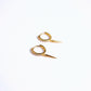 Pendientes Punk - Cristal - Gold - 9mm