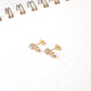 Aretes Singapur - Cristal - Gold - 11x3 mm