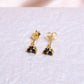 Aretes Casia - Gold - 5mm - Negro
