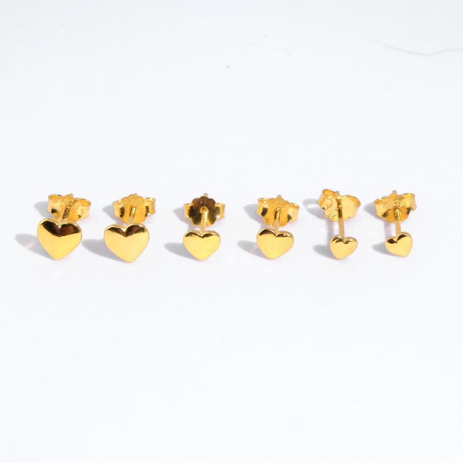 Aretes Little Heart - Gold