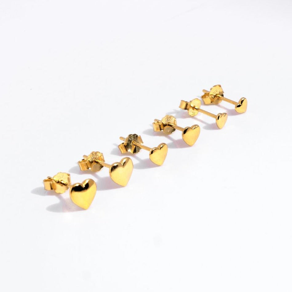 Aretes Little Heart - Gold