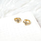 Argollas Ojo Turco - Azul - Gold - 9mm